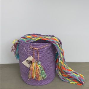 Wayuu Tribe crossbody bag Liliac